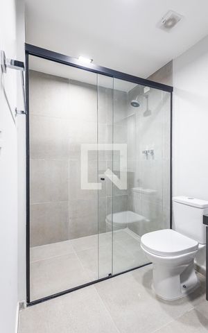 Apartamento para alugar com 48m², 1 quarto e sem vagaBanheiro da Suíte