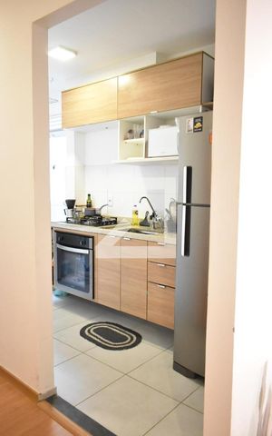 Apartamento para alugar com 45m², 2 quartos e 1 vagaDetalhe da cozinha
