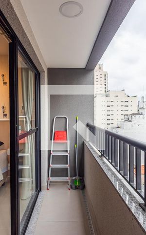 Apartamento à venda com 27m², 1 quarto e sem vagaVaranda