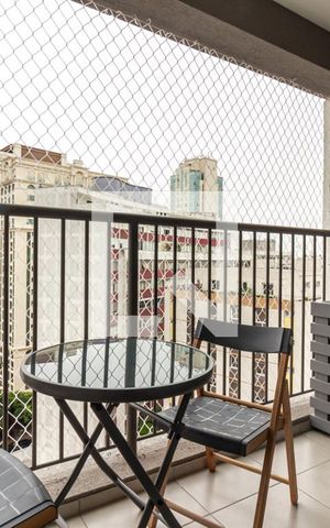 Studio à venda com 28m², 1 quarto e sem vaga Studio à venda com 28m², 1 quarto e sem vagaVaranda