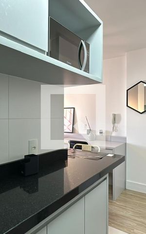 Studio para alugar com 35m², 1 quarto e sem vaga Studio para alugar com 35m², 1 quarto e sem vagaCozinha