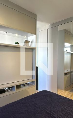Studio para alugar com 35m², 1 quarto e sem vaga Studio para alugar com 35m², 1 quarto e sem vagaQuarto