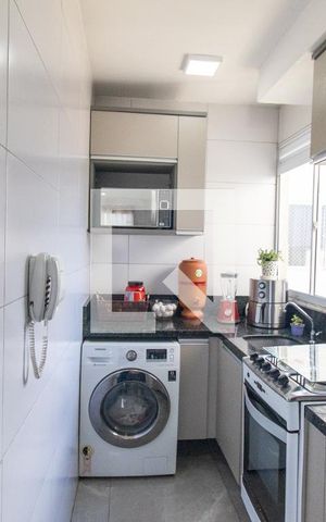 Apartamento para alugar com 37m², 2 quartos e 1 vagaCozinha e Área de Serviço