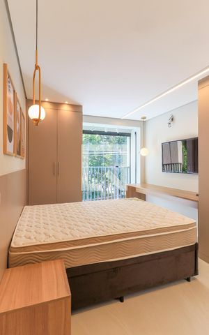 Studio para alugar com 25m², 1 quarto e sem vagaSala/Quarto