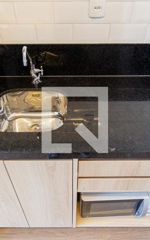 Apartamento para alugar com 19m², 1 quarto e sem vaga Apartamento para alugar com 19m², 1 quarto e sem vagaDetalhe - Cozinha