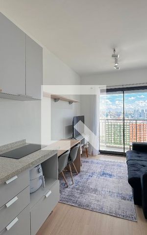 Apartamento para alugar com 34m², 1 quarto e sem vagaCozinha/Sala