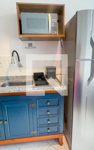 Studio para alugar com 33m², 1 quarto e sem vaga Studio para alugar com 33m², 1 quarto e sem vagaCozinha