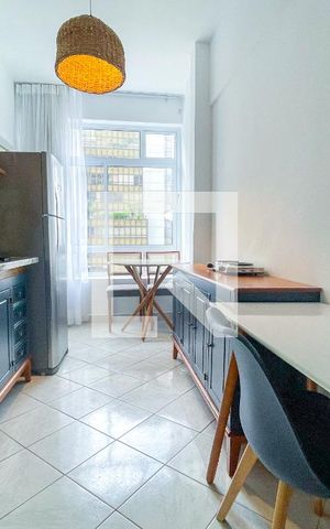 Studio para alugar com 33m², 1 quarto e sem vaga Studio para alugar com 33m², 1 quarto e sem vagaCozinha