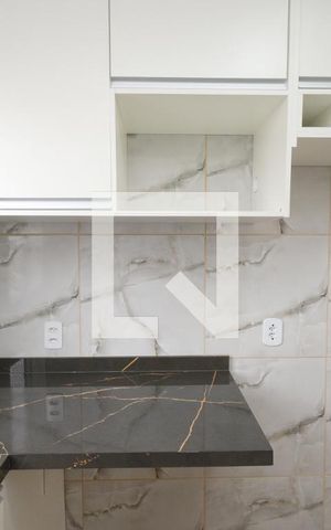 Apartamento para alugar com 36m², 2 quartos e 1 vagaDetalhe da cozinha