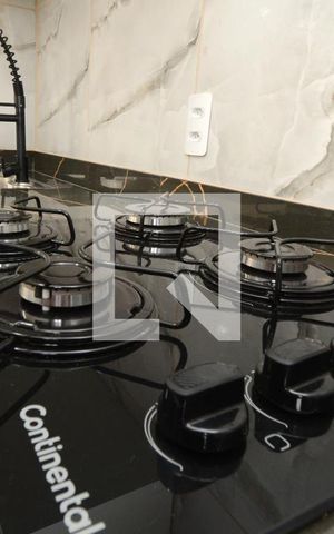 Apartamento para alugar com 36m², 2 quartos e 1 vagaDetalhe da cozinha