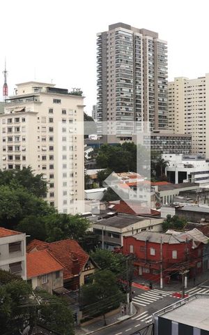 Studio para alugar com 27m², 1 quarto e sem vaga Studio para alugar com 27m², 1 quarto e sem vagaVista da Sacada