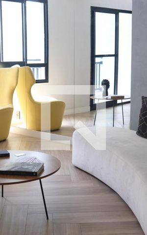 Studio para alugar com 27m², 1 quarto e sem vaga Studio para alugar com 27m², 1 quarto e sem vagaHall de entrada