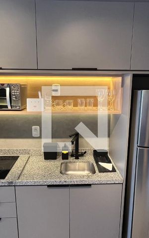 Studio à venda com 28m², 1 quarto e sem vaga Studio à venda com 28m², 1 quarto e sem vagaCozinha