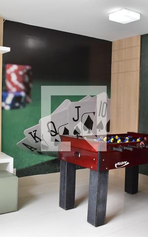 Apartamento para alugar com 62m², 2 quartos e 1 vagaÁrea comum - Sala de jogos
