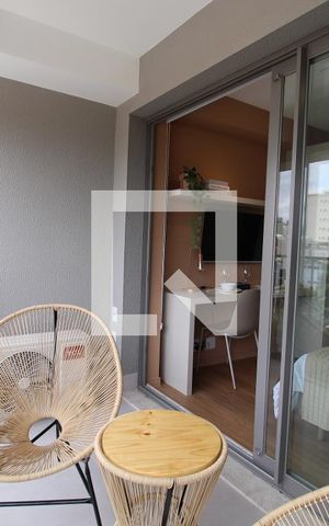 Studio para alugar com 29m², 1 quarto e sem vagaVaranda