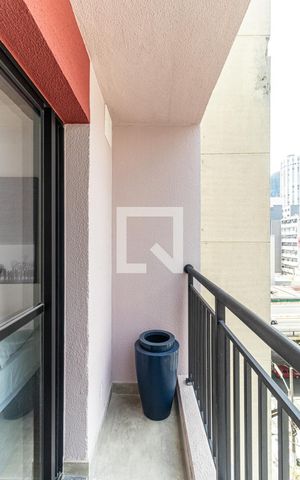 Studio à venda com 26m², 1 quarto e sem vagaVaranda