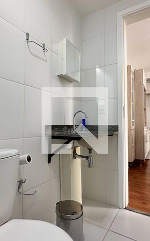 Apartamento para alugar com 33m², 1 quarto e sem vaga Apartamento para alugar com 33m², 1 quarto e sem vagaBanheiro