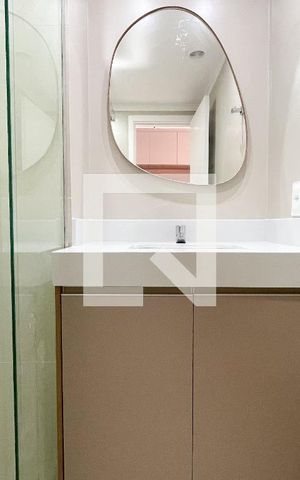 Studio para alugar com 25m², 1 quarto e sem vaga Studio para alugar com 25m², 1 quarto e sem vagaBanheiro