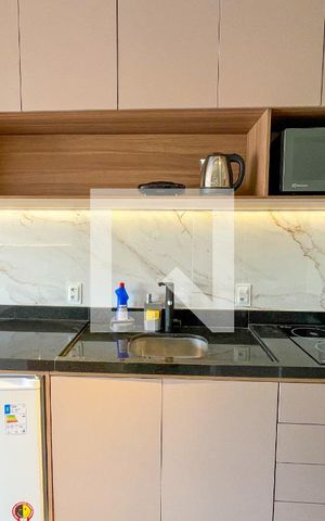 Studio para alugar com 25m², 1 quarto e sem vaga Studio para alugar com 25m², 1 quarto e sem vagaCozinha