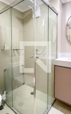 Studio para alugar com 25m², 1 quarto e sem vaga Studio para alugar com 25m², 1 quarto e sem vagaBanheiro