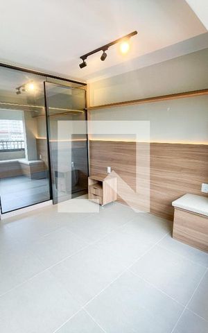 Studio para alugar com 25m², 1 quarto e sem vaga Studio para alugar com 25m², 1 quarto e sem vagaQuarto