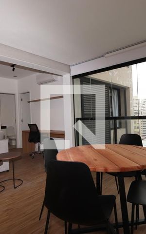 Apartamento à venda com 49m², 1 quarto e 1 vagaSala expandida - detalhe