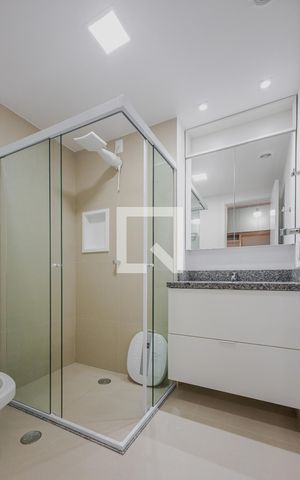 Apartamento para alugar com 38m², 1 quarto e sem vaga Apartamento para alugar com 38m², 1 quarto e sem vagaBanheiro