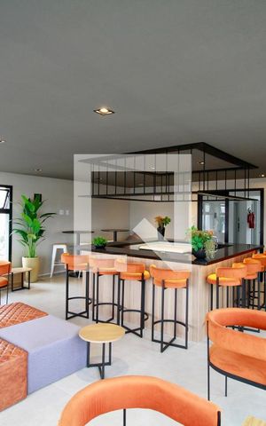 Studio para alugar com 26m², 1 quarto e sem vaga Studio para alugar com 26m², 1 quarto e sem vagaÁrea comum - Salão de festas