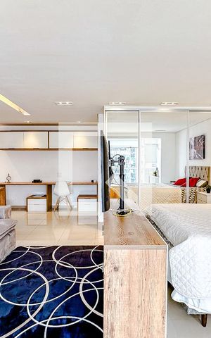 Studio à venda com 52m², 1 quarto e 1 vagaSala/Quarto