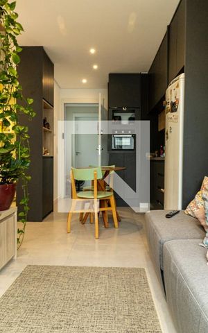 Studio à venda com 28m², 1 quarto e sem vagaSala