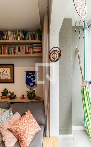 Studio à venda com 28m², 1 quarto e sem vagaVaranda