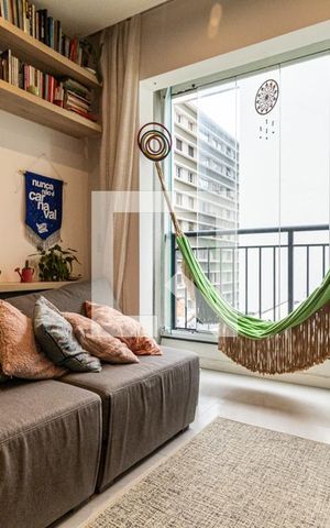 Studio à venda com 28m², 1 quarto e sem vagaSala