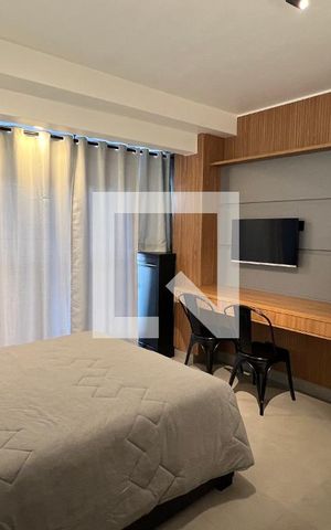 Studio para alugar com 24m², 1 quarto e sem vaga Studio para alugar com 24m², 1 quarto e sem vagaQuarto