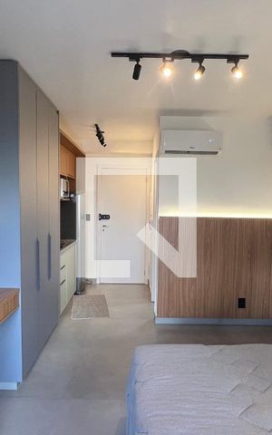Studio para alugar com 24m², 1 quarto e sem vaga Studio para alugar com 24m², 1 quarto e sem vagaQuarto