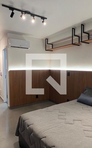 Studio para alugar com 24m², 1 quarto e sem vaga Studio para alugar com 24m², 1 quarto e sem vagaQuarto