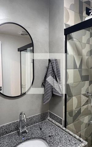 Studio para alugar com 24m², 1 quarto e sem vaga Studio para alugar com 24m², 1 quarto e sem vagaBanheiro