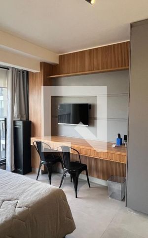 Studio para alugar com 24m², 1 quarto e sem vaga Studio para alugar com 24m², 1 quarto e sem vagaQuarto