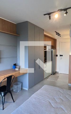 Studio para alugar com 24m², 1 quarto e sem vaga Studio para alugar com 24m², 1 quarto e sem vagaQuarto