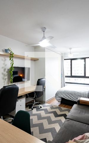 Studio para alugar com 28m², 1 quarto e sem vaga Studio para alugar com 28m², 1 quarto e sem vagaSala