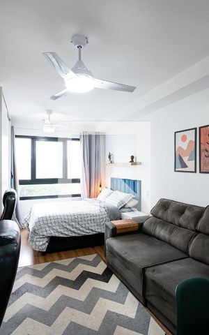 Studio para alugar com 28m², 1 quarto e sem vaga Studio para alugar com 28m², 1 quarto e sem vagaSala