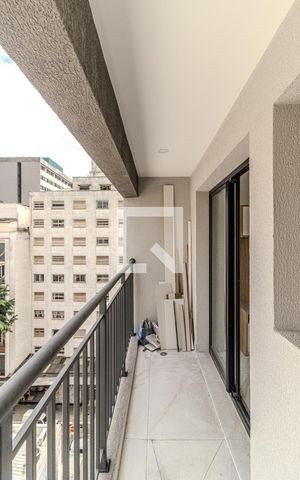 Studio para alugar com 27m², 1 quarto e sem vagaVaranda