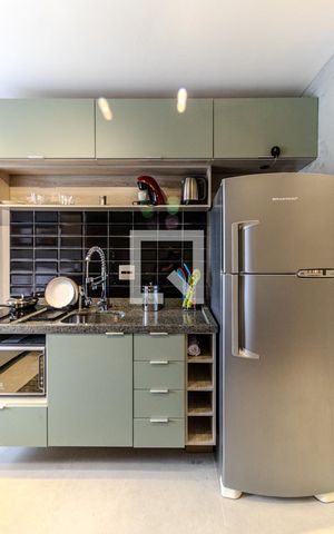 Studio à venda com 26m², 1 quarto e sem vagaCozinha