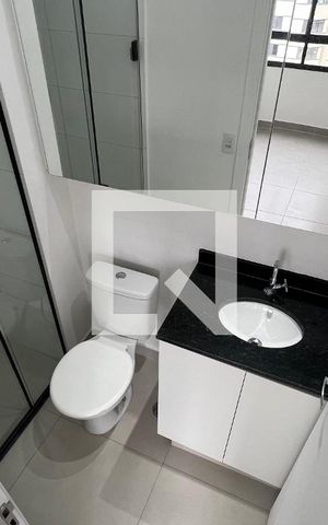 Studio para alugar com 24m², 1 quarto e sem vaga Studio para alugar com 24m², 1 quarto e sem vagaBanheiro Studio
