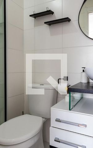 Apartamento à venda com 27m², 1 quarto e sem vaga Apartamento à venda com 27m², 1 quarto e sem vagaBanheiro da Suíte