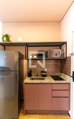 Studio para alugar com 24m², 1 quarto e sem vagaCozinha