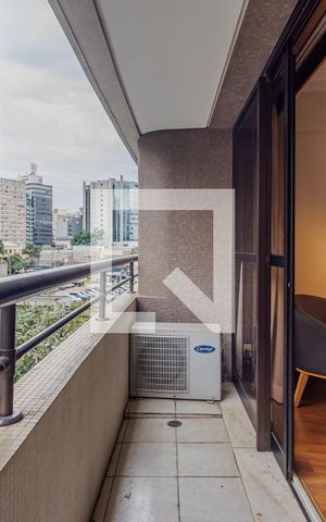 Studio para alugar com 33m², 1 quarto e 1 vaga Studio para alugar com 33m², 1 quarto e 1 vagaVaranda