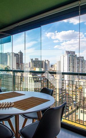 Studio para alugar com 35m², 1 quarto e 1 vaga Studio para alugar com 35m², 1 quarto e 1 vagaVaranda da Sala/Quarto