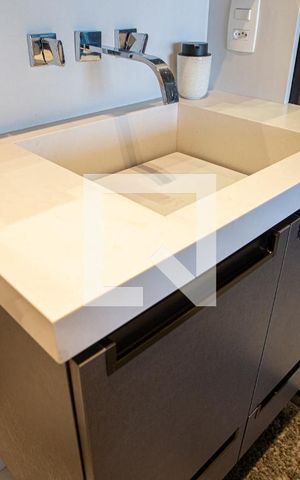 Studio para alugar com 35m², 1 quarto e 1 vaga Studio para alugar com 35m², 1 quarto e 1 vagaBanheiro
