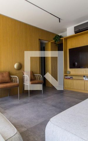 Apartamento para alugar com 54m², 1 quarto e 2 vagasSala