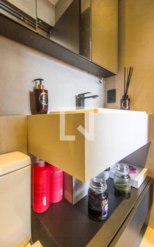 Apartamento para alugar com 54m², 1 quarto e 2 vagasBanheiro da Suíte